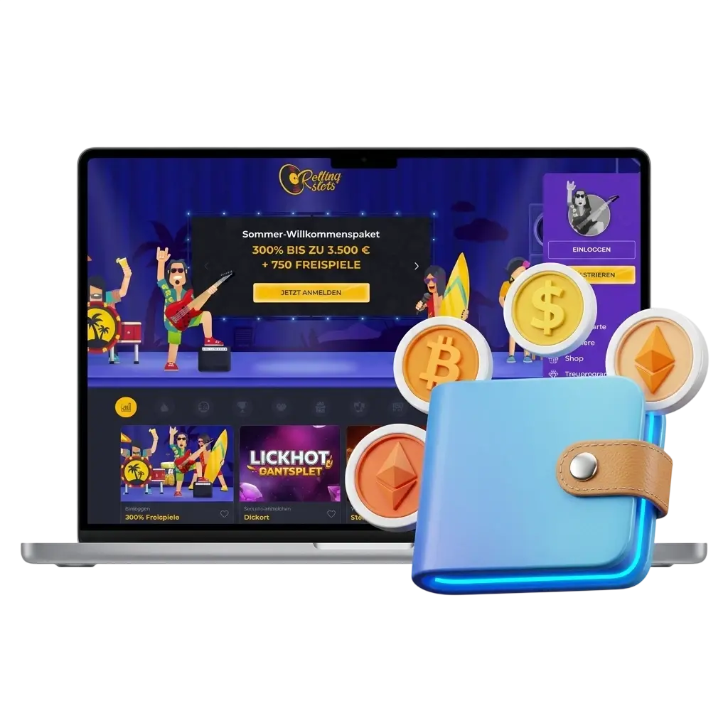 Einzahlungsmethoden bei Rolling Slots