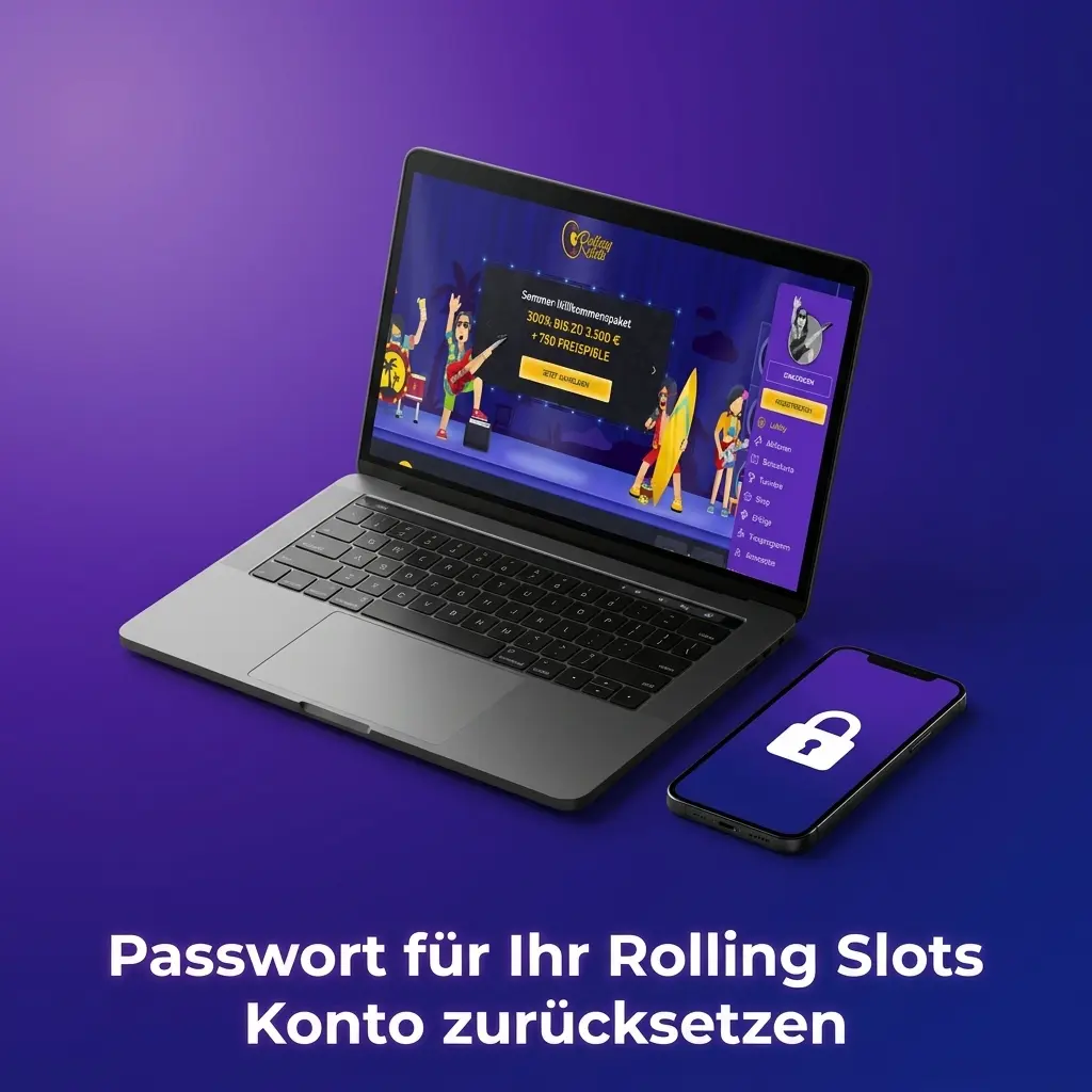 Passwort zurücksetzen bei Rolling Slots