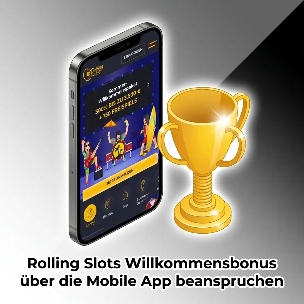 Rolling Slots Mobile App Willkommensbonus