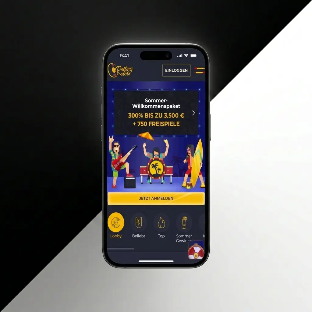 Willkommensbonus bei Rolling Slots aktivieren