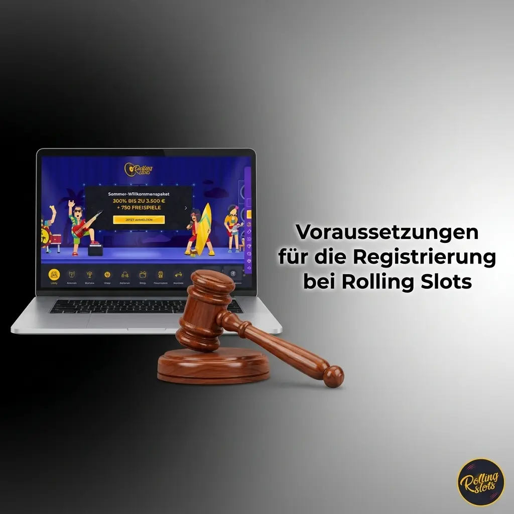 Voraussetzungen für die Registrierung bei Rolling Slots