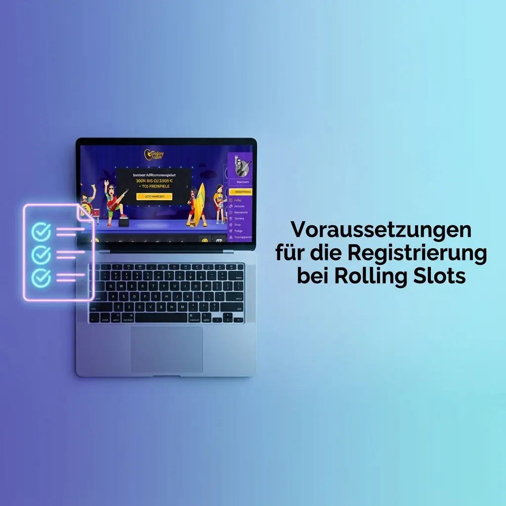 Voraussetzungen für die Registrierung bei Rolling Slots