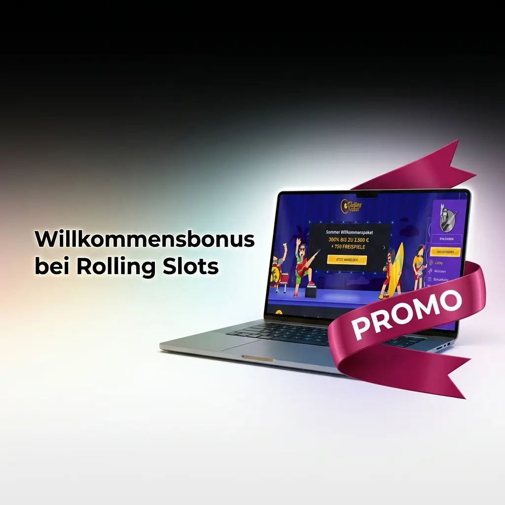 Willkommensbonus bei Rolling Slots – bis zu 3.600 EUR und 260 Freispiele