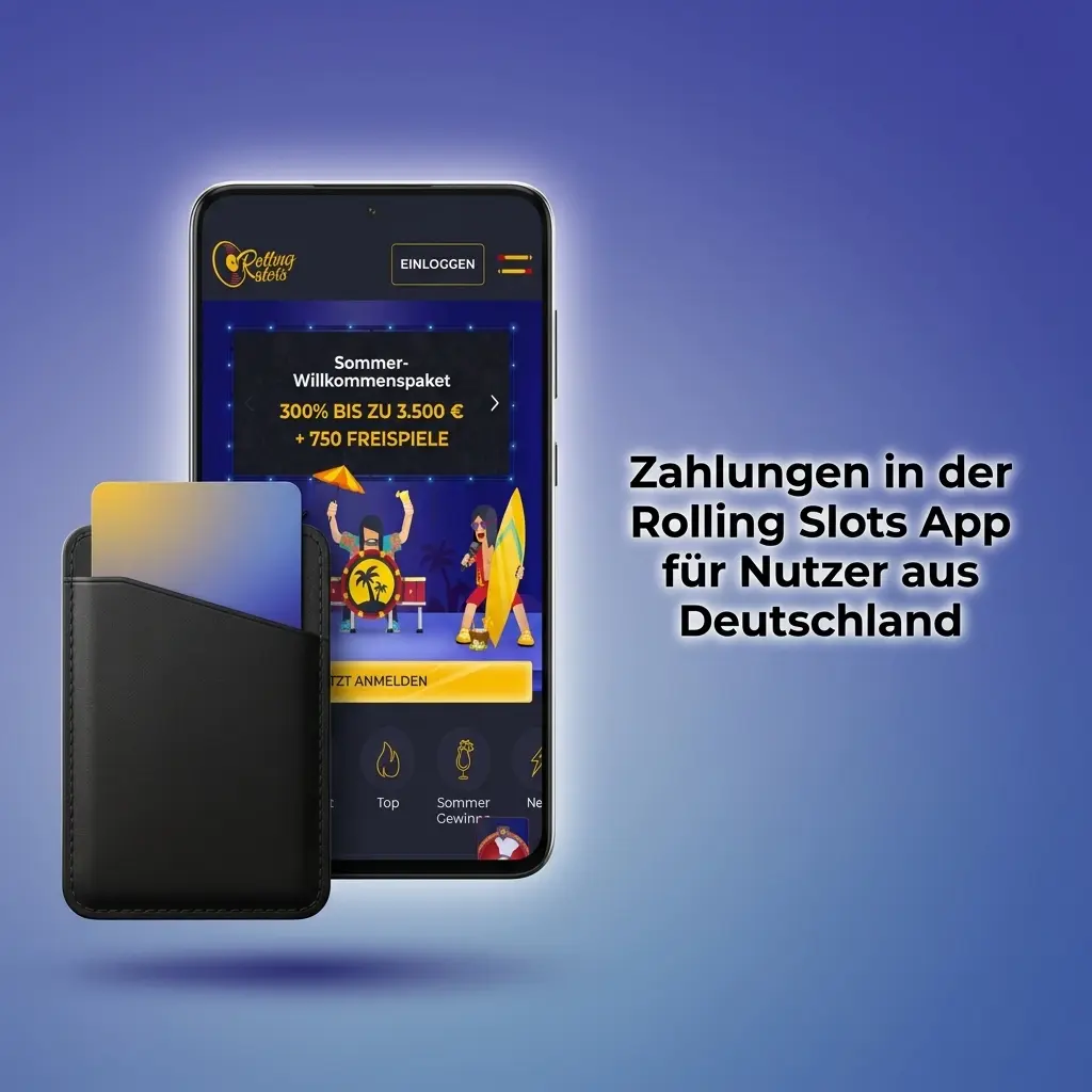 Zahlungsmethoden in der Rolling Slots App für Deutschland