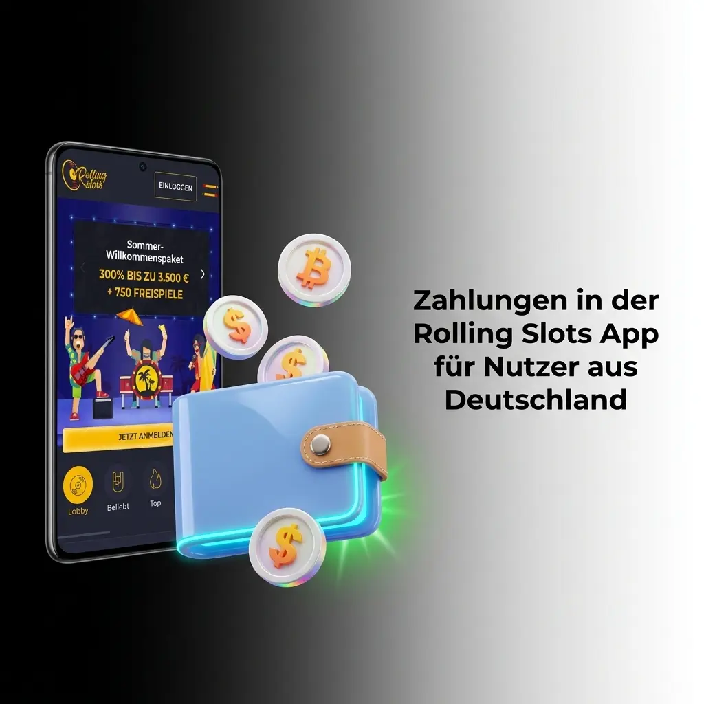 Zahlungsmethoden in der Rolling Slots App für Deutschland